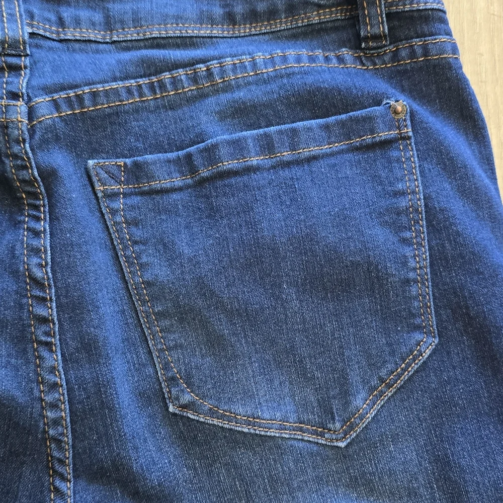 Classic Navy Distressed Skinny Jeans - Picture 12 of 16